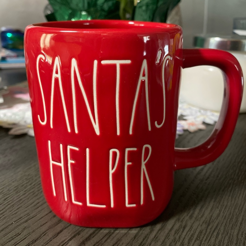 Rae Dunn  Red Santa’s Helper Mug